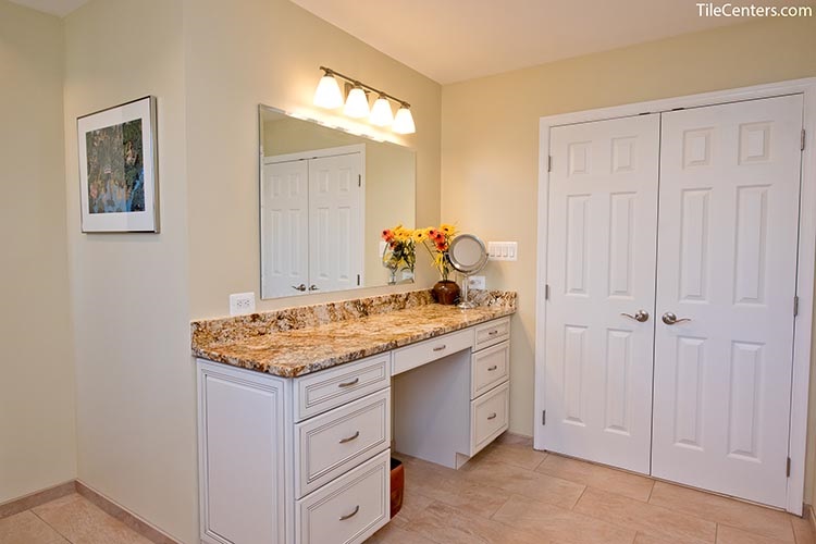 Extra countertop space in bathroom vanity - Potomac, MD 20854