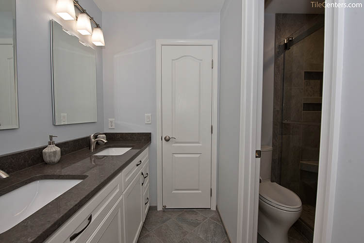 Hall Bathroom with Hidden Shower and Toilet