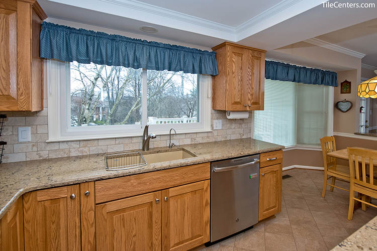 Traditional Kitchen Remodel with Natural Cabinets