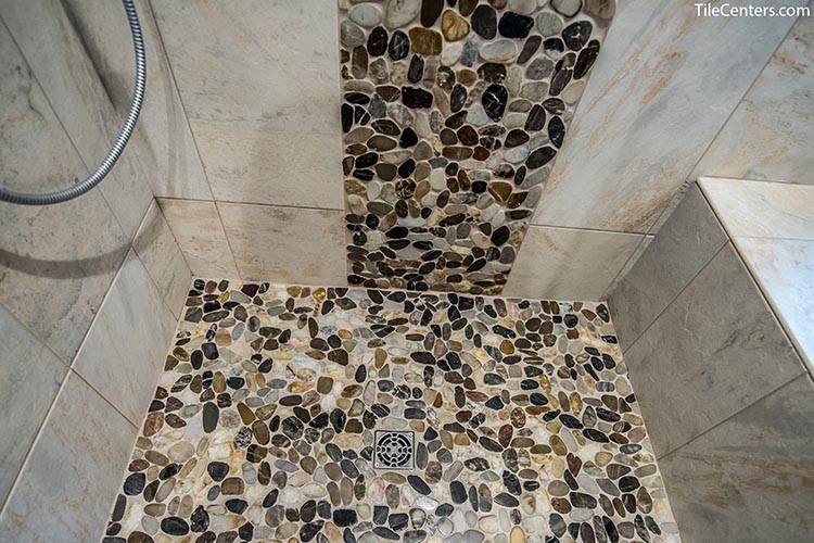 Stone Tile Shower Floor