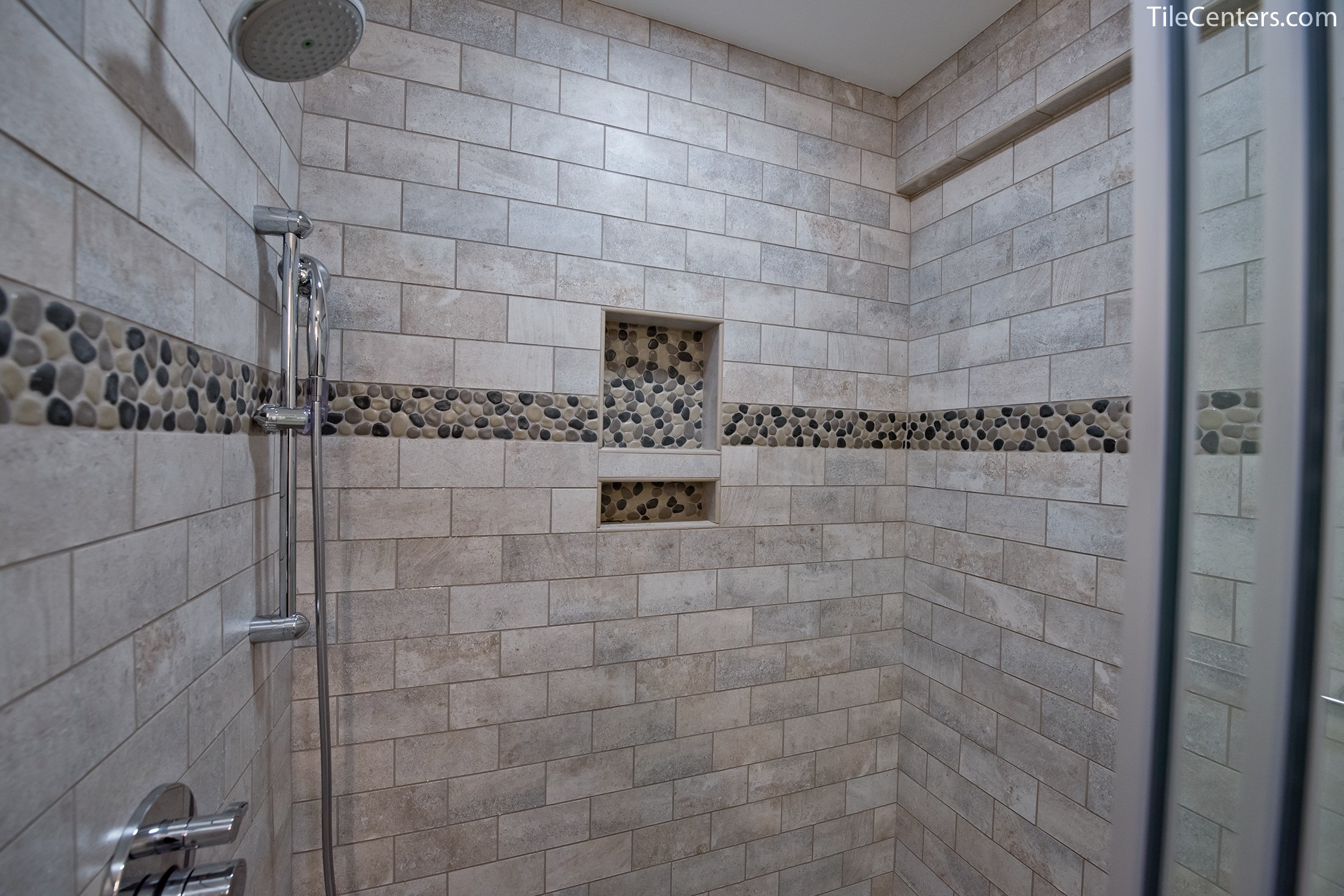Powder Bathroom Remodel Meadowvale, How To Remodel A Bathroom Shower With Tile