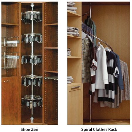Closet accesories like hangers and tie holders